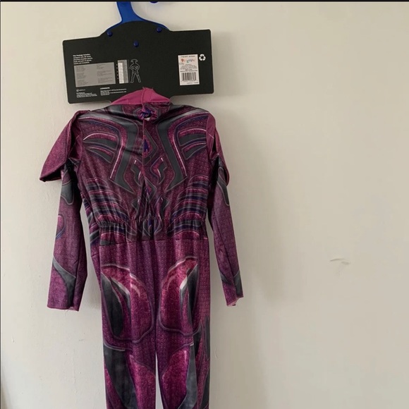 Pink Ranger Deluxe Child Costume Power Rangers Mask Gloves Girls Medium 7-8 New - Picture 6 of 11